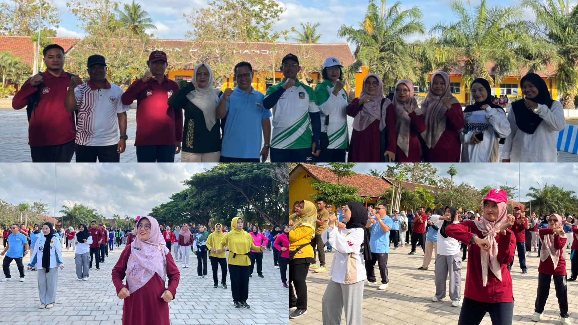 Jumat Sehat di Purwoharjo: Ketika GTK MTsN 7 Banyuwangi dan Lintas Instansi Melebur dalam Semangat Senam Bersama