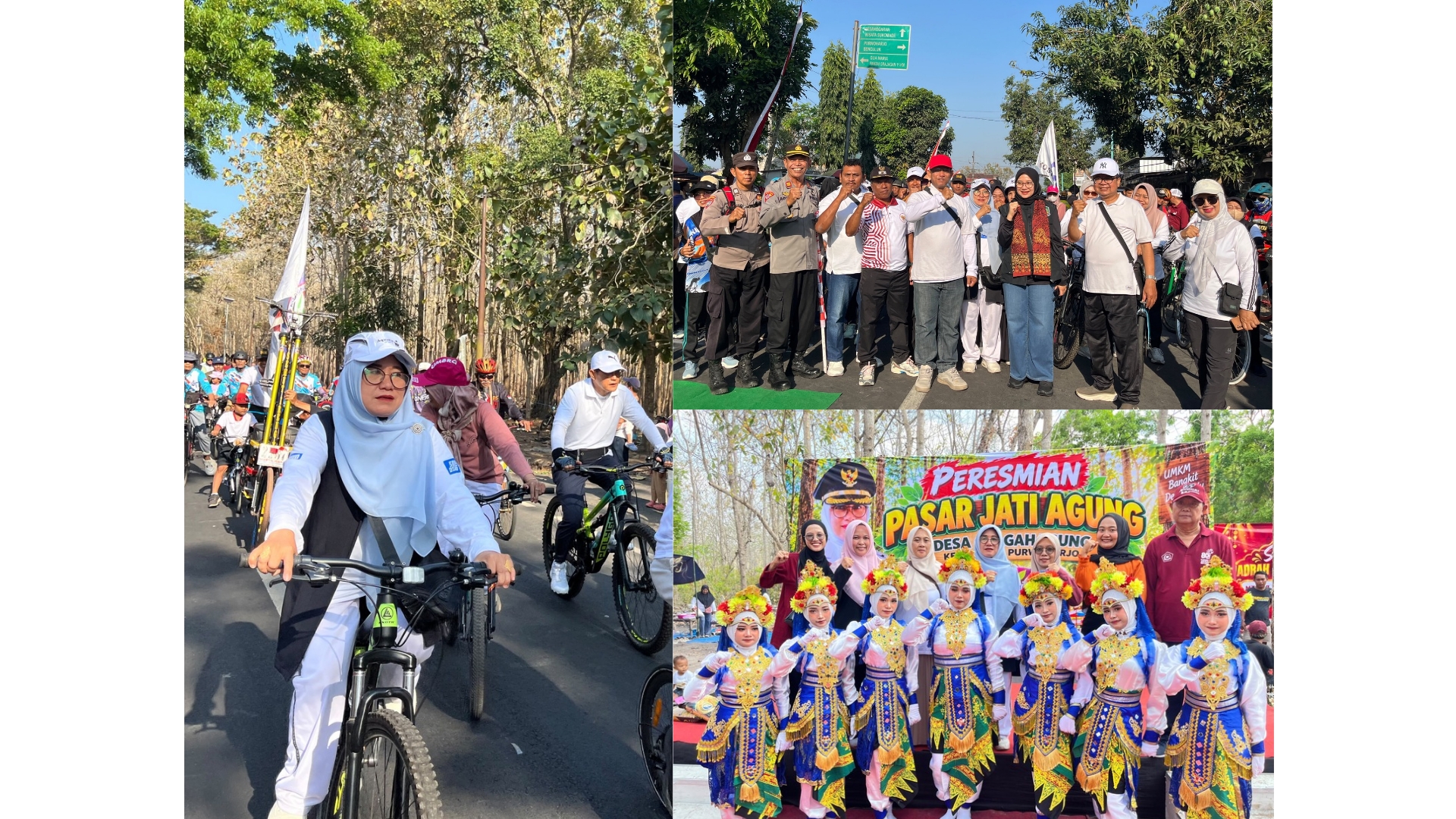 Gowes Bareng Bupati di CFD Karetan Glagahagung
